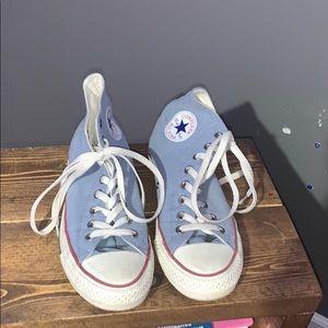 Baby Blue Hightop Converse